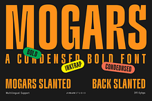 Mogars – A Condensed Sans Serif
