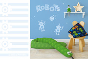 Robots and space. Vector pattern, a Pattern Graphic by LartGraphics (Thumbnail 6 of 12)