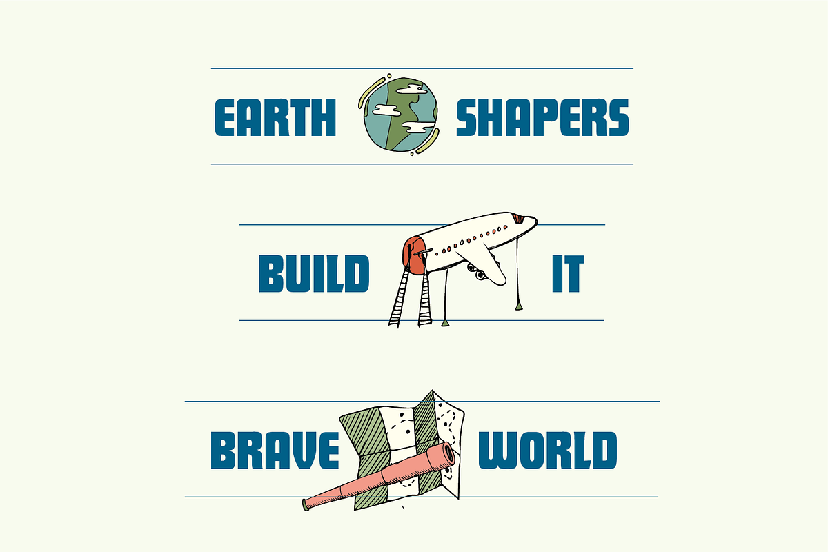 Hand-drawn Future Explorers Graphics, a Transportation Illustration by charmellow (Photo 2 of 4)