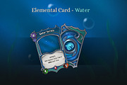 Elemental Card - Water, an Object Graphic by Kodiak Graphics (Thumbnail 1 of 3)