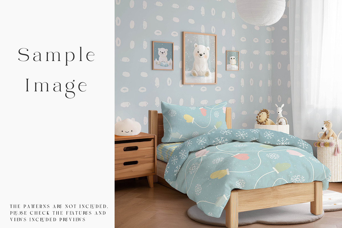 Toddler's Bedding & Wall Mockups, a Mockup by mock-ups (Photo 16 of 30)