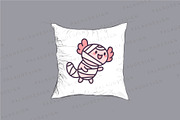 Axolotl Halloween Clipart Set, a Seasonal Illustration by Palau (Thumbnail 4 of 12)