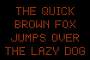 LED Dot-Matrix Display Font, a Script Font by Krafti Lab (Thumbnail 2 of 3)