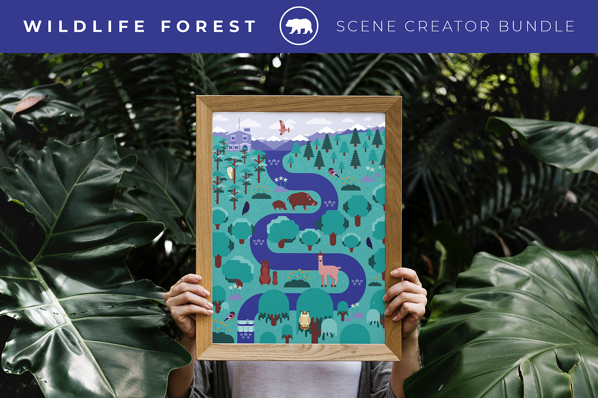 Forest Wildlife Scene Creator Pack, an Animal Illustration by ToonPlanet Vector Assets (Photo 12 of 13)