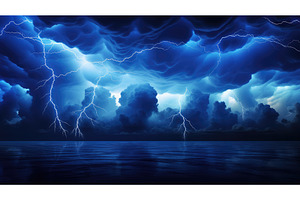 power blue lightening background ai, a Nature Photo by pikepicture