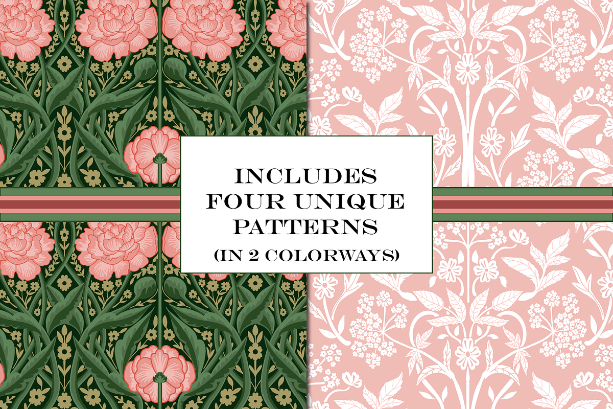 William Morris Patterns Floral, a Pattern Graphic by RachelStudio (Photo 2 of 10)