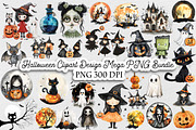 Halloween Clipart Design Mega Bundle, a Decorative Illustration by Moon Studio (Thumbnail 1 of 5)