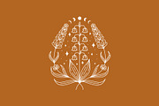 Gemini Lavender and Lily Flower Logo, a Branding & Logo Template by Buqancreative (Thumbnail 4 of 4)