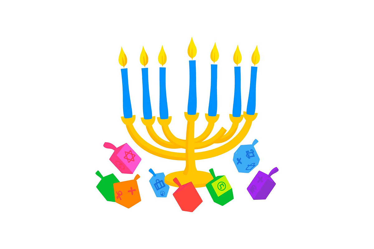 Festive Kwanzaa & Hanukkah Icon Set, an Object Graphic by yasushie (Photo 9 of 16)
