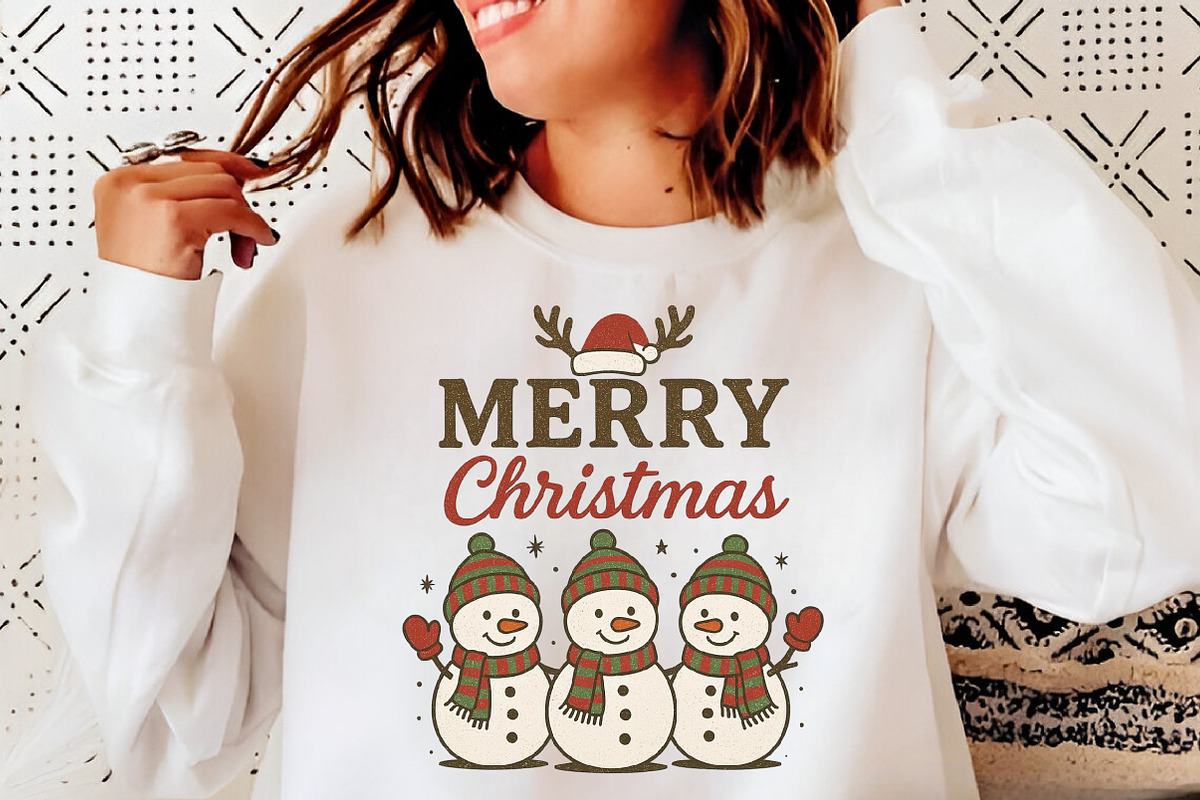 Merry Christmas Snowman Sublimation, an Illustration by Libby Wishes (Photo 2 of 5)