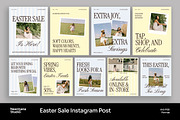 Yellow Easter Sale Instagram Post, a Social Media Template by Neermana (Thumbnail 1 of 4)