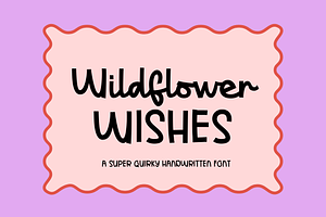 Wildflower Wishes | Quirky Font