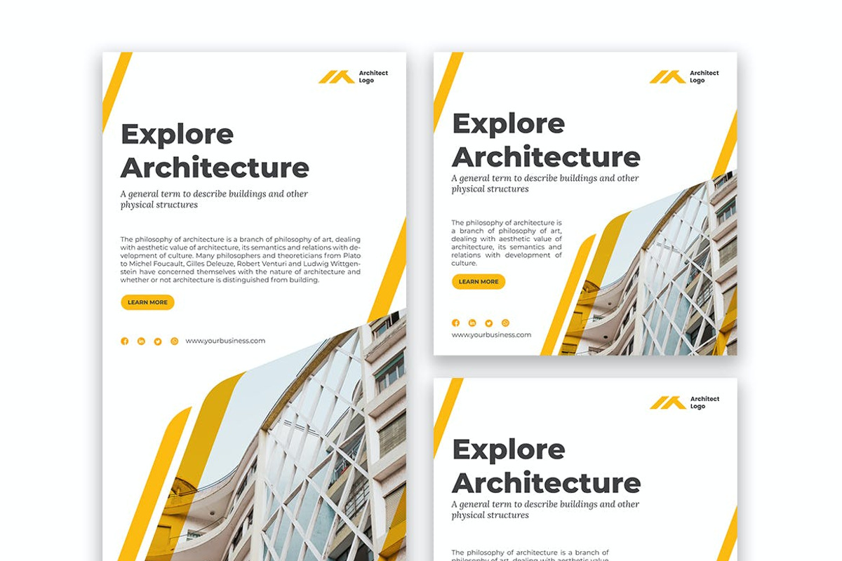 Architect Social Media Post, a Social Media Template by FDR Studio (Photo 2 of 2)
