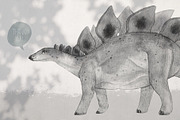 DINOSAURS watercolor set, an Animal Illustration by Natali Smolova (Thumbnail 11 of 11)