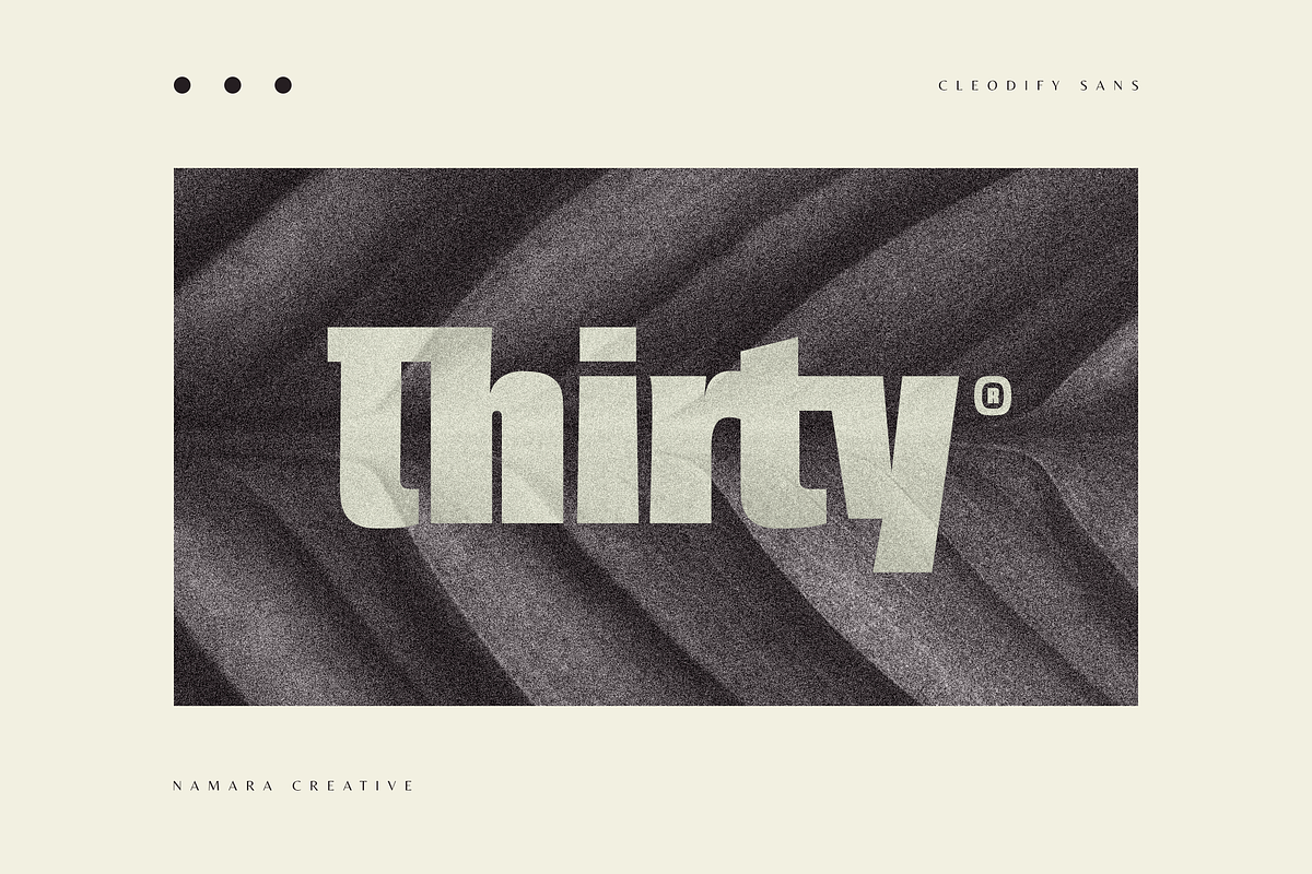 Cleodify - Bold Modern Sans, a Sans Serif Font by Namara Creative Studio (Photo 2 of 13)