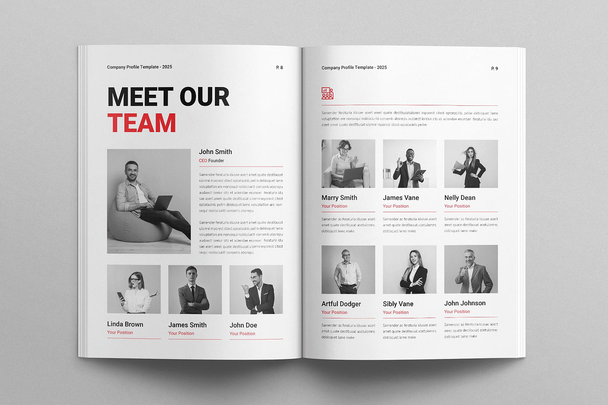 Company Profile Brochure Template, a Brochure Template by E-Type (Photo 4 of 13)