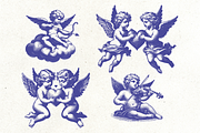 Valentine Cupid Vintage Bundle, a Decorative Illustration by ClipArtRoom (Thumbnail 5 of 7)