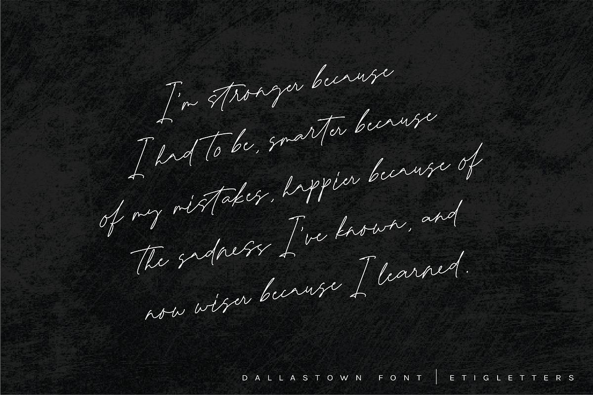 Dallastown - Script Font preview 2