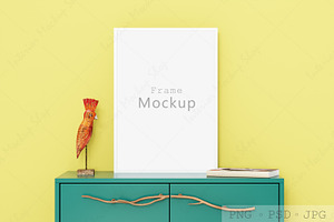 Frame Mockup Interior & PSD PNG JPG, a Print Template by Mockup Shop