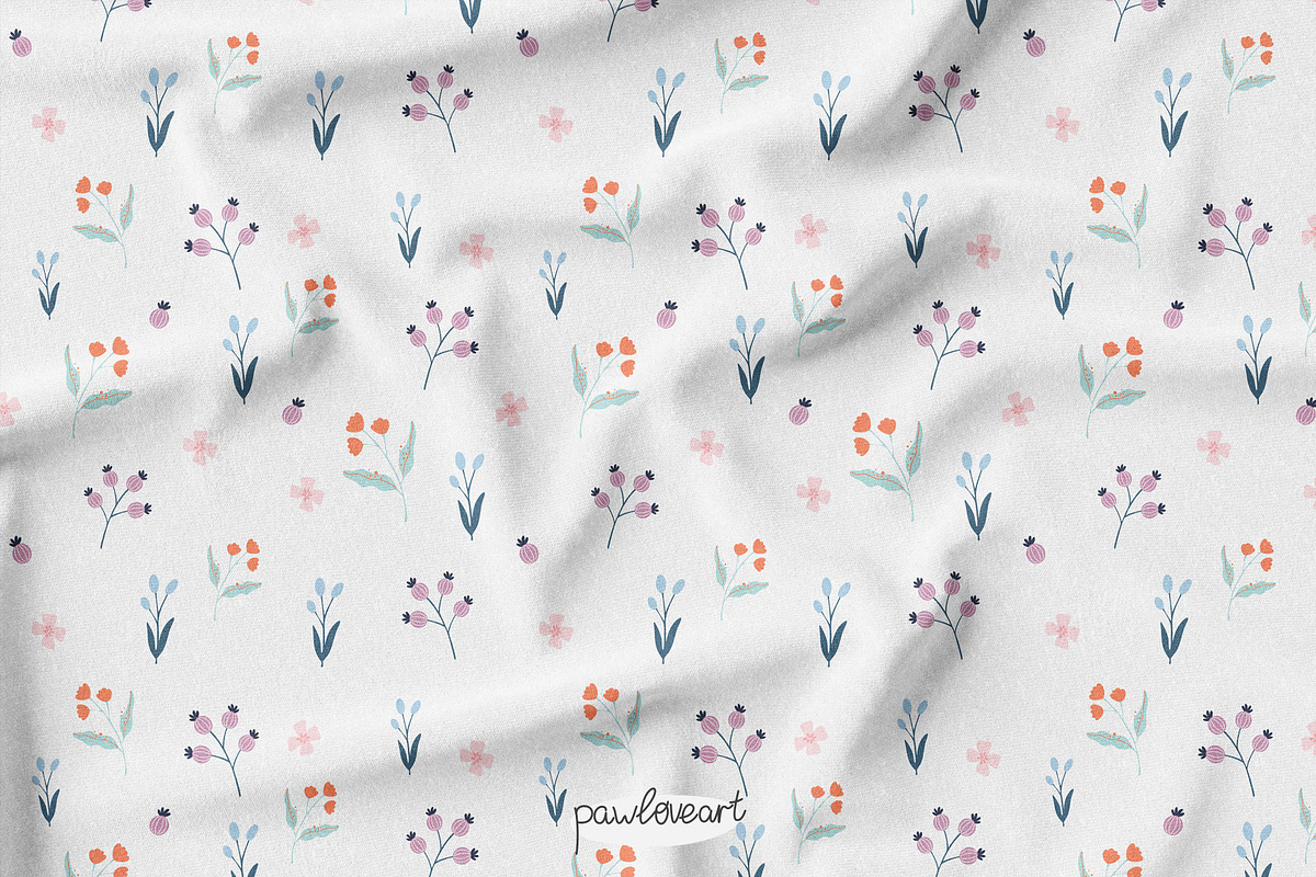 Spring Flowers Collection - Patterns, a Pattern Graphic by PawLoveArt (Photo 9 of 11)