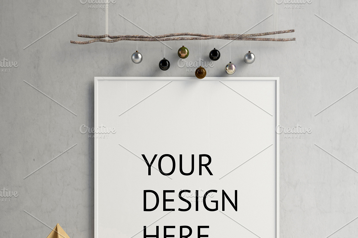 Modern Christmas interior., a Print Template by ChromiumHeart (Photo 3 of 21)