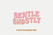 Gentle Ghostly halloween font, a Script Font by supfonts (Thumbnail 1 of 8)