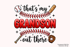 Baseball Grandma Png, an Object Graphic by Clipart Bloom
