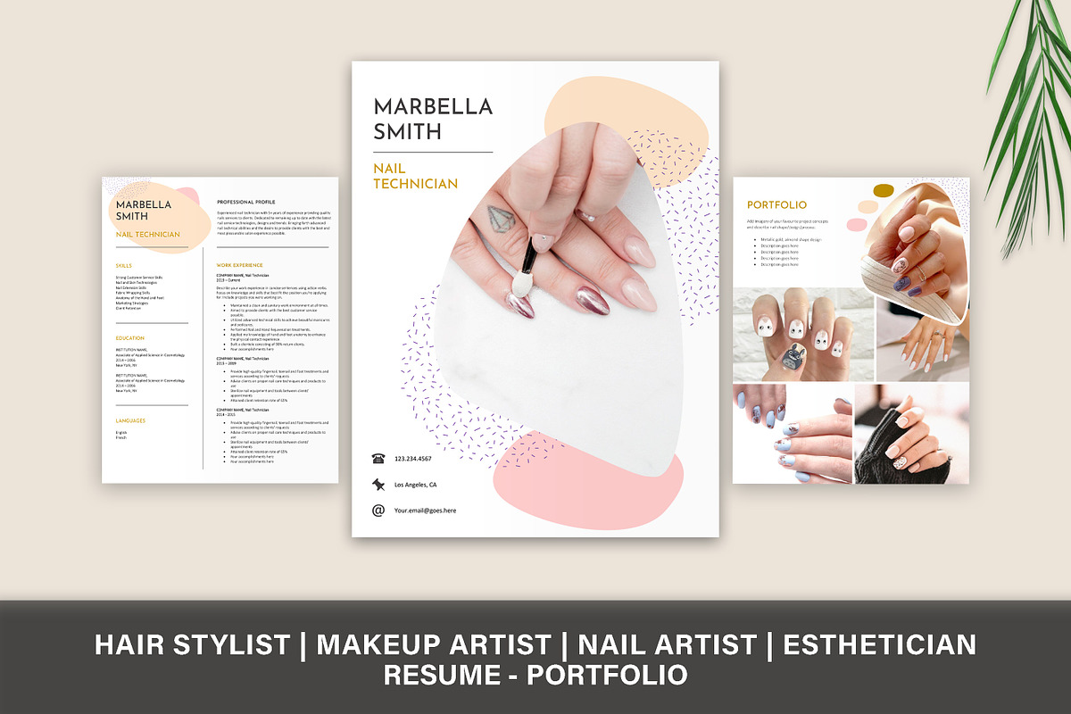 nail Technician Resume Portfolio, a Resume Template by Stanin Studio (Photo 1 of 10)
