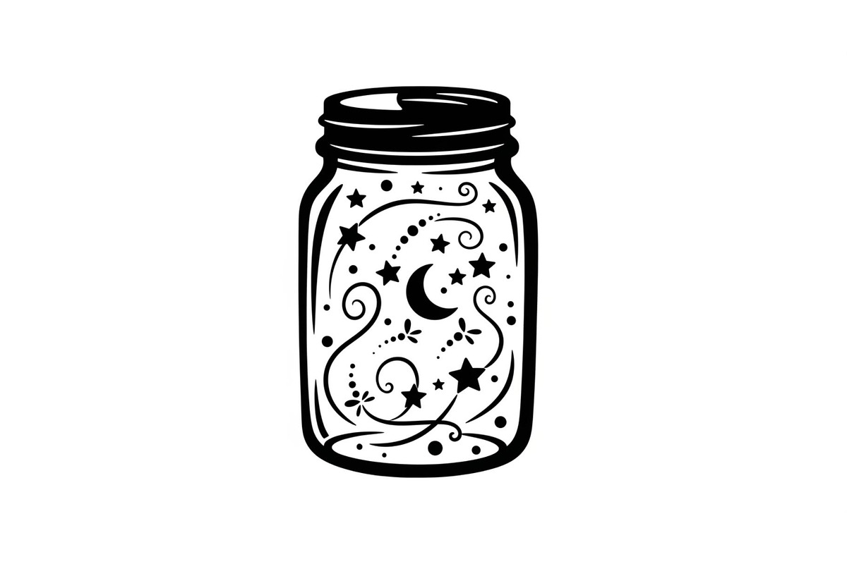 Cosmic Galaxy Jar Design Bundle, an Illustration by Creativeshirt (Photo 25 of 31)
