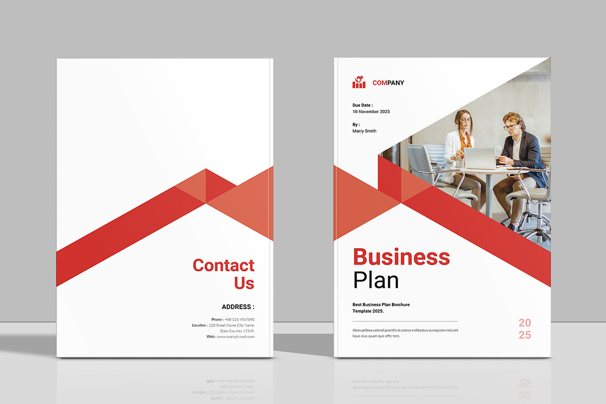 Business Plan Template | Brochure, a Brochure Template by Spark_Creative (Photo 10 of 12)