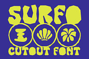 Surfo - Cutout font, a Handwritten Font by The Native Saint Club (Thumbnail 1 of 16)