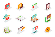 Isometric Icons Pack, a Duotone Icon by alexdndz (Thumbnail 3 of 21)