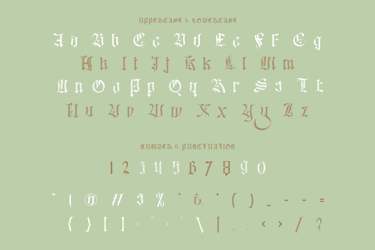 Black Eoghan Blackletter Font, a Blackletter Font by PutraCetol Studio (Photo 7 of 11)