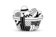 Easter Basket Vector Silhouette Bund, an Illustration by Designs_River (Thumbnail 6 of 51)
