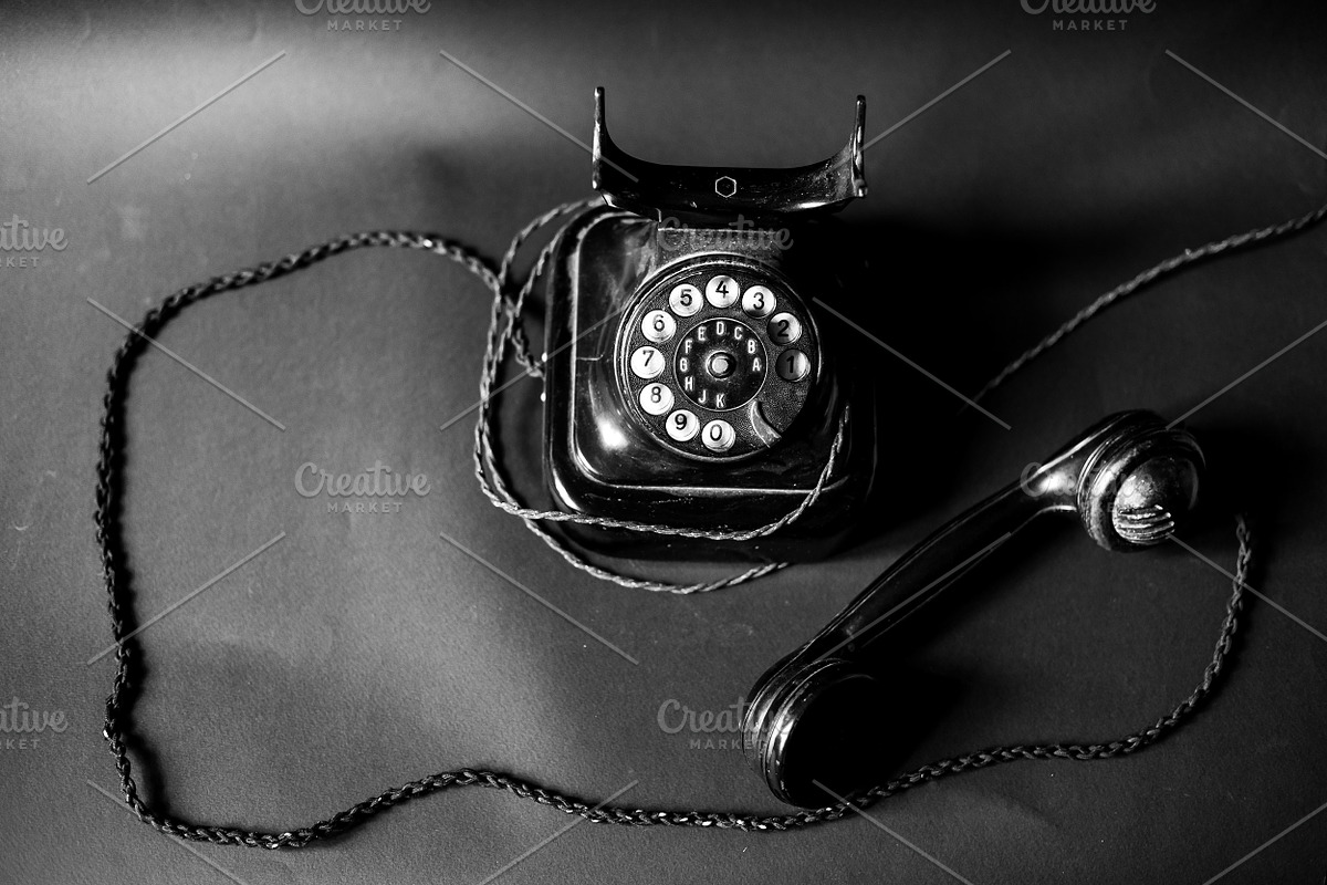 black rotary telephone vintage call, an Arts & Entertainment Photo by VetalStock (Photo 5 of 5)