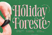 Holiday Foreste Modern Serif Font, a Serif Font by timelesstype.co (Thumbnail 1 of 15)