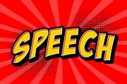Comic Speech Bubble Text Effect, a Templates & Theme by studiogstock (Thumbnail 1 of 2)