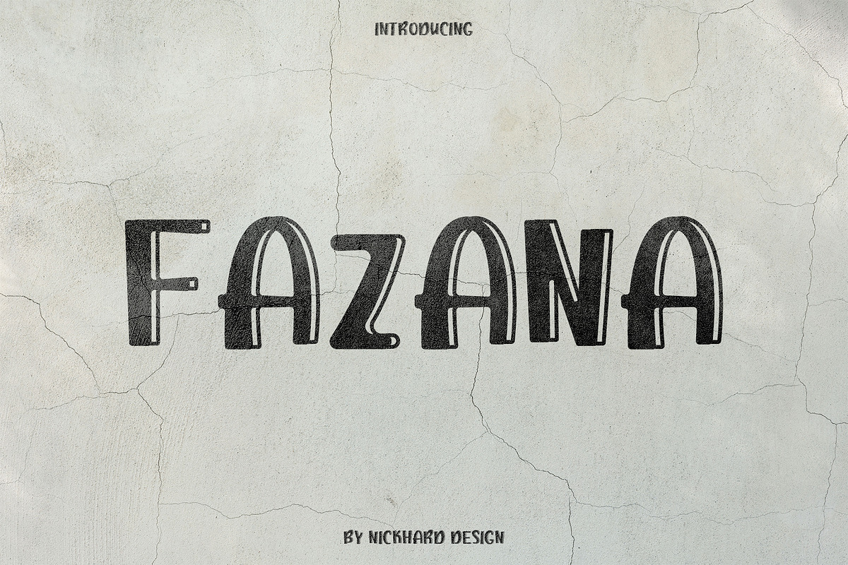 Fazana display font Disc 30%, a Font by Nickhard (Photo 1 of 6)
