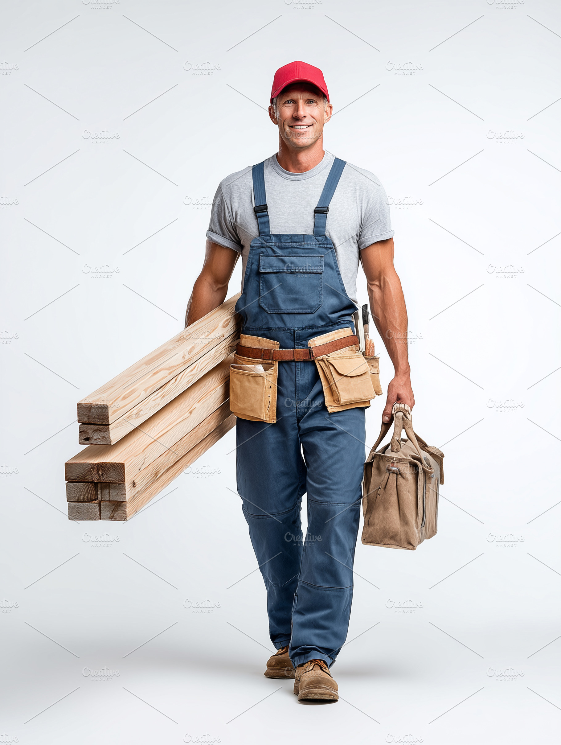 Smiling professional carpenter, an Industrial Photo by MistyDay
