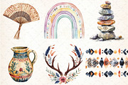Boho Tribal Elements Bundle, an Illustration by DreamCafeArt (Thumbnail 2 of 7)