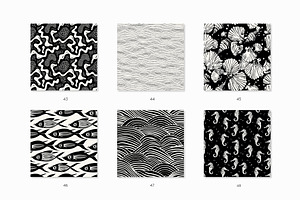 Underwater Seamless Patterns Bundle