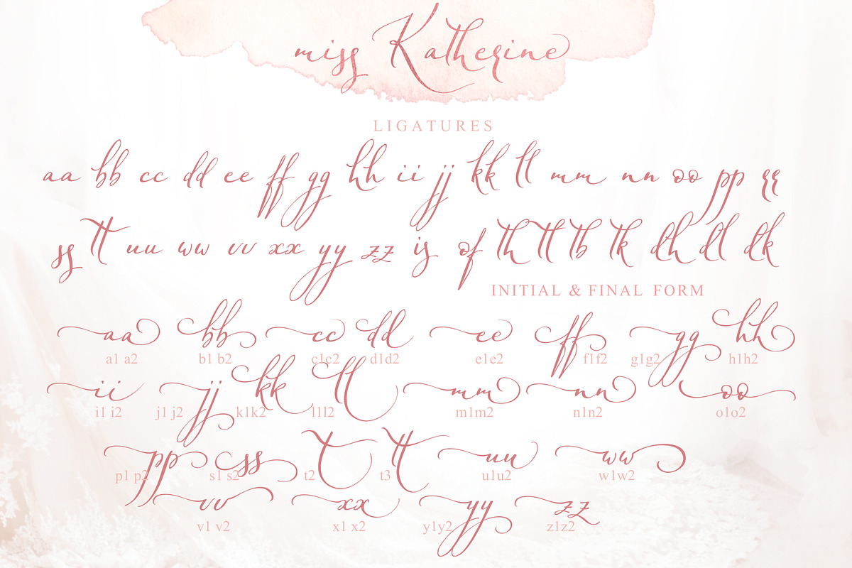 Miss Katherine font Cyrillic + Extra, a Script Font by IraDvilyuk (Photo 15 of 24)