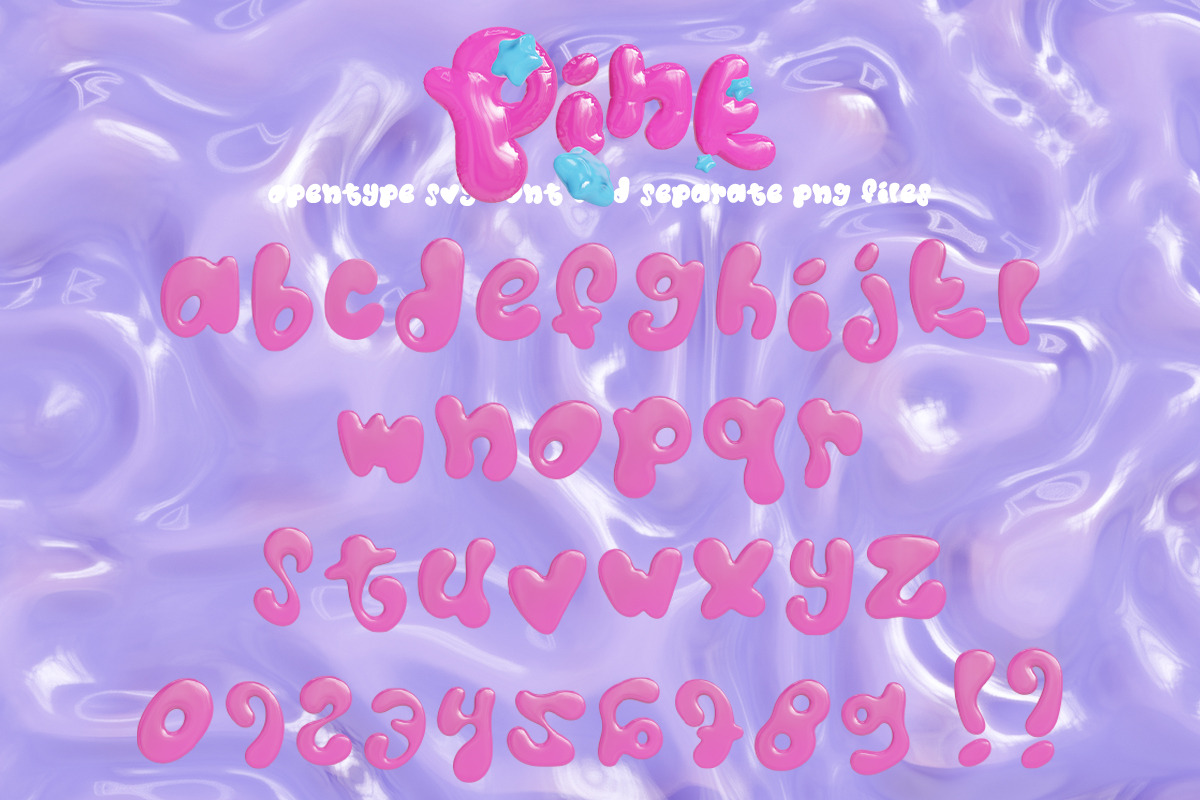 PINKCORE - FONT & SVG FONTS & PNG, a Font by saintricchi (Photo 7 of 8)