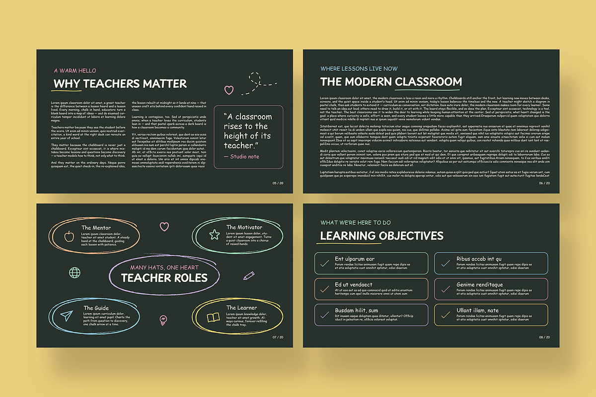 Chalkboard School Education Presenta, a Presentation Template by BrandPacks (Photo 3 of 7)