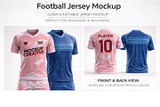 Complete Football Jersey Mockup, a Shirt Mockup by Mockup Power (Thumbnail 8 of 17)