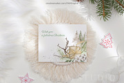 Christmas Boho Cards Bouquets Wreath, an Illustration by PawGraphic (Thumbnail 6 of 10)