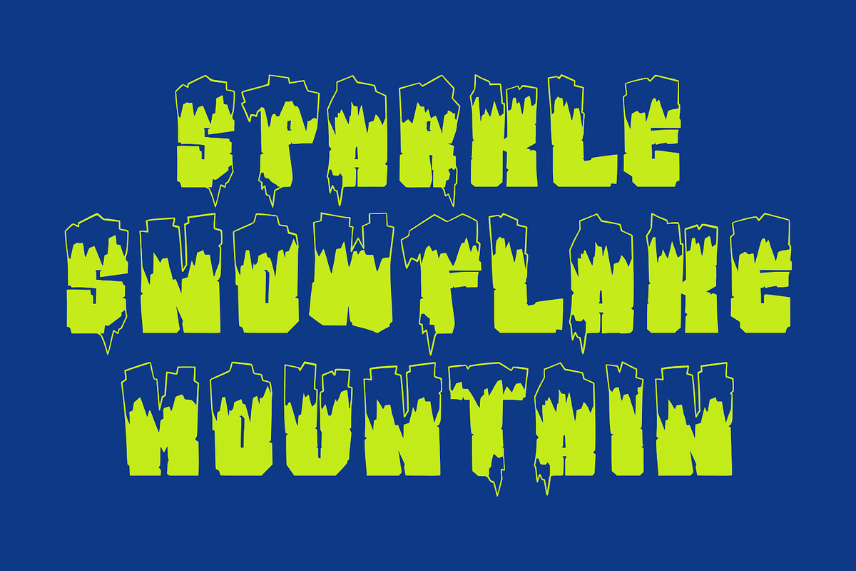 Froozzen Winter Funny Cartoon Displa, a Handwritten Font by Maulana Creative (Photo 2 of 7)