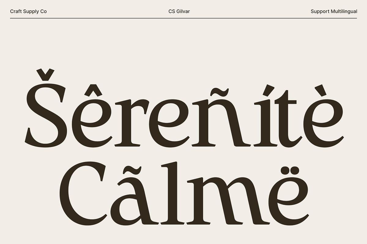 CS Gilvar – Classic Serif Font, a Serif Font by Craft Supply Co. (Photo 6 of 8)