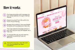 Pink Bakery Cake Website Template