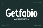 Getfabio-Modern Sans-Serif Font Font, a Sans Serif Font by Font Kingdom (Thumbnail 1 of 6)